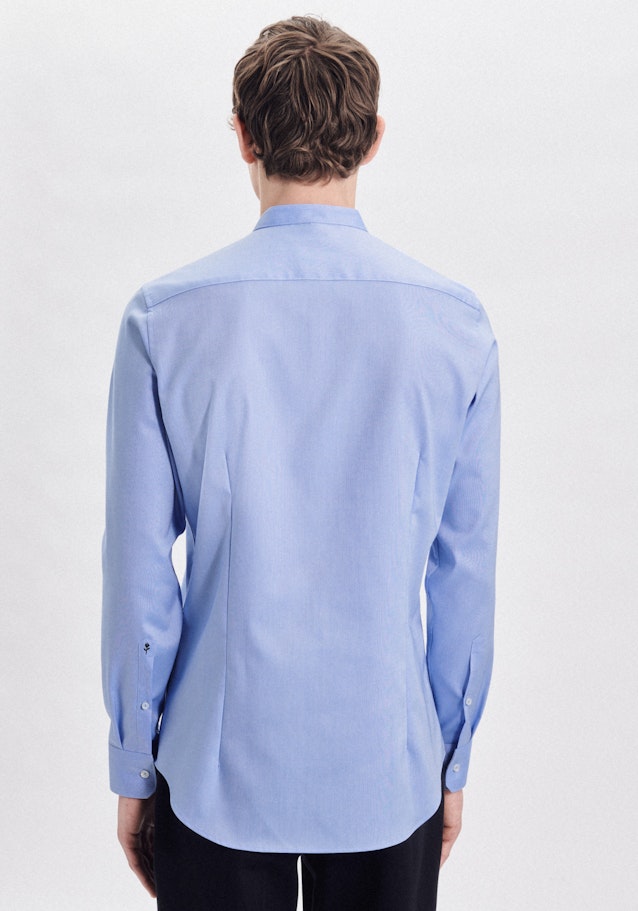 Non-iron Oxford shirt in Slim with Stand-Up Collar in Light Blue |  Seidensticker Onlineshop