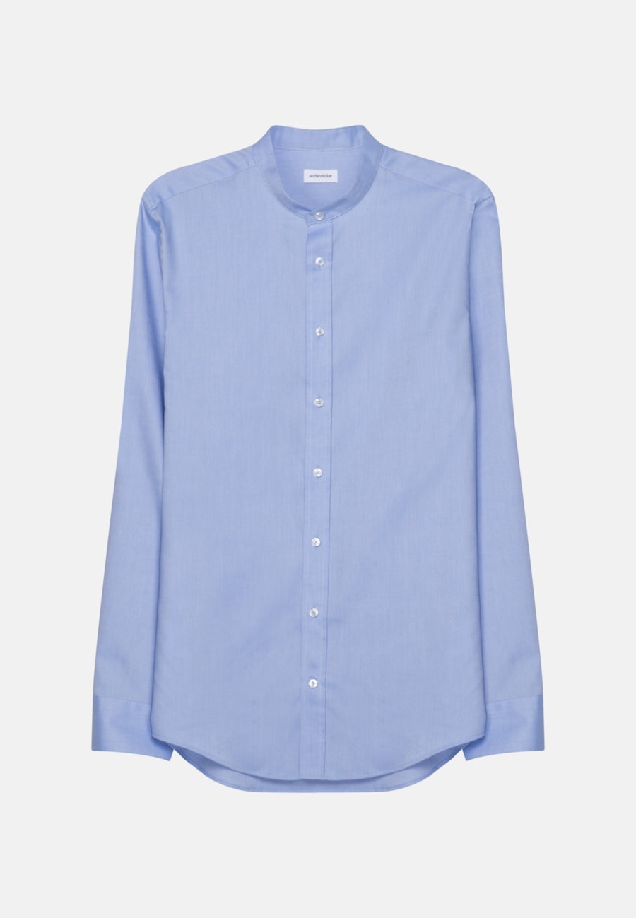 Bügelfreies Oxfordhemd in Slim mit Stehkragen in Hellblau |  Seidensticker Onlineshop