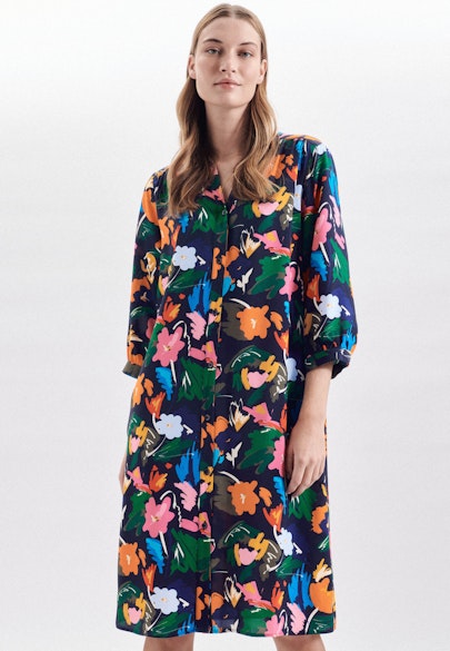 Dress Floral in Dark Blue |  Seidensticker Onlineshop