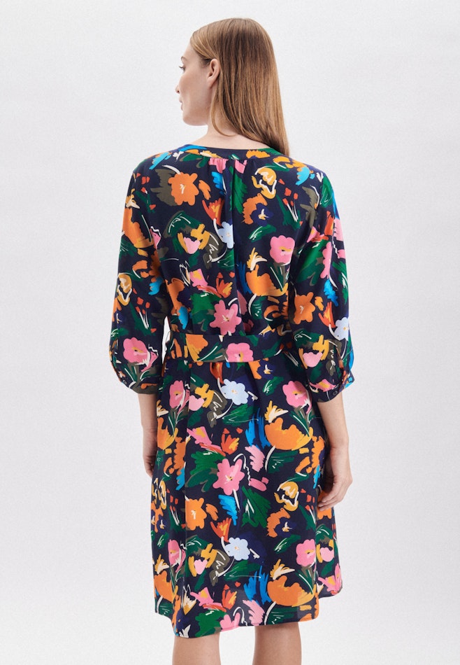Krepp Mini Kleid in Dunkelblau | Seidensticker Onlineshop