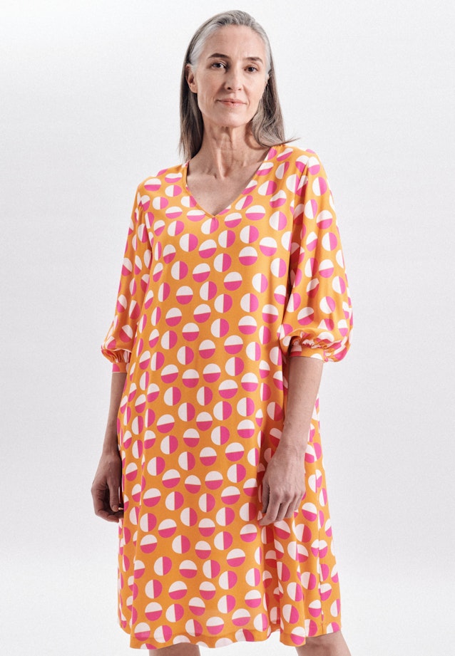 V-Neck Kleid Regular in Gelb |  Seidensticker Onlineshop