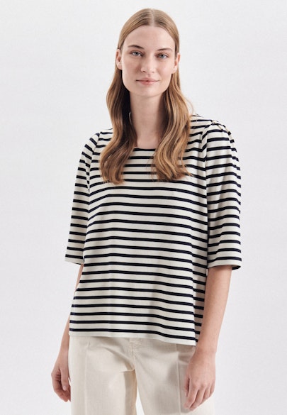 T-Shirt Stripes in Dark Blue |  Seidensticker Onlineshop
