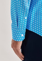 Slim Chemise performance Imprimé in Turquoise |  Seidensticker Onlineshop