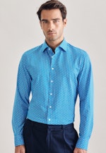Slim Chemise performance Imprimé in Turquoise |  Seidensticker Onlineshop