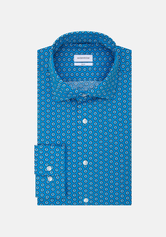 Performance shirt in Slim with Kent-Collar in Turquoise |  Seidensticker Onlineshop