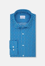 Slim Chemise performance Imprimé in Turquoise |  Seidensticker Onlineshop