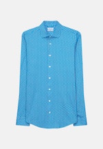 Slim Chemise performance Imprimé in Turquoise |  Seidensticker Onlineshop