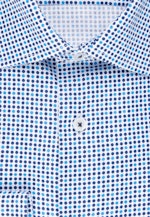 Regular Business Hemd Druck in Türkis |  Seidensticker Onlineshop