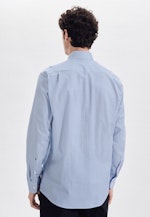 Regular Business Hemd Druck in Türkis |  Seidensticker Onlineshop