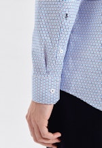 Regular Business Hemd Druck in Türkis |  Seidensticker Onlineshop