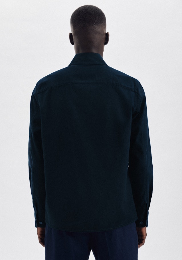 Regular Surchemise Uni in Bleu Foncé | Seidensticker Onlineshop