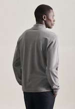 Polo Regular Manche Longue in Gris |  Seidensticker Onlineshop