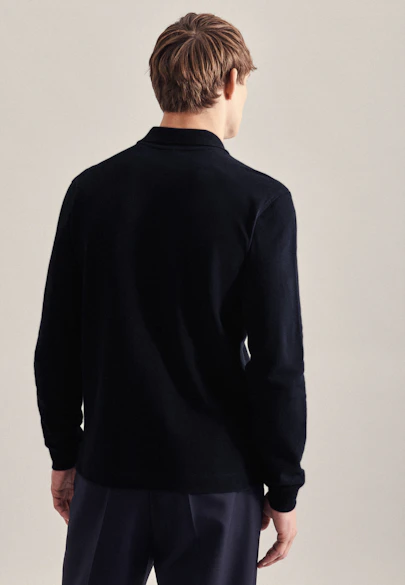 Regular Polo Uni in Dunkelblau |  Seidensticker Onlineshop