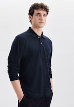 Kragen Polo-Shirt Regular in Dunkelblau |  Seidensticker Onlineshop