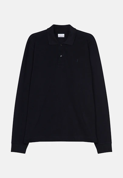 Regular Polo Uni in Bleu Foncé |  Seidensticker Onlineshop