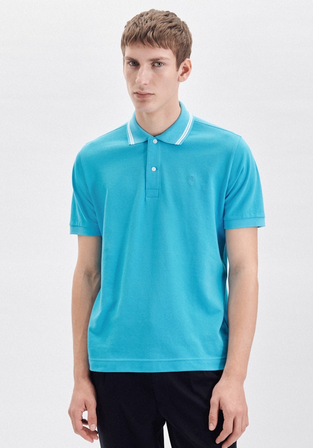 Regular Polo Uni in Turquoise | Seidensticker Onlineshop