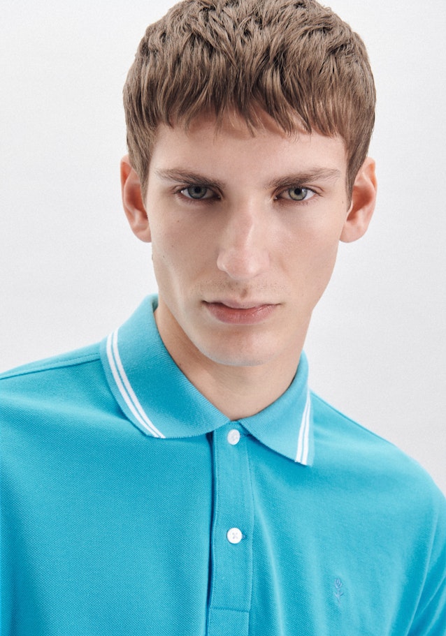Regular Polo Uni in Turquoise | Seidensticker Onlineshop