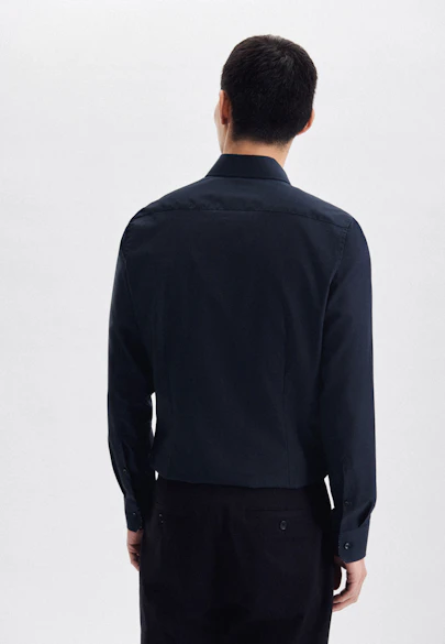 X-Slim Business shirt Uni in Dark Blue |  Seidensticker Onlineshop