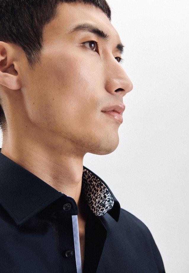 X-Slim Business Hemd Uni in Dunkelblau |  Seidensticker Onlineshop