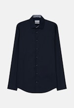 Non-iron Poplin Business Shirt in X-Slim with Kent-Collar in Dark Blue |  Seidensticker Onlineshop