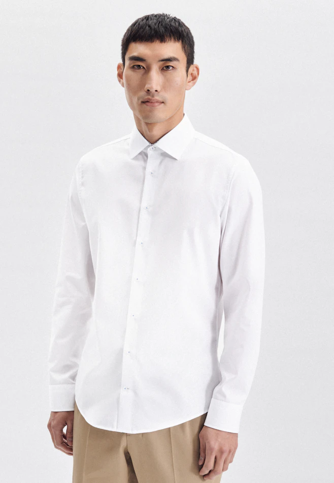 X-Slim Chemise d'affaires Uni dans Blanc | Boutique en ligne Seidensticker