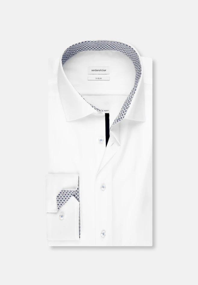 X-Slim Chemise d'affaires Uni dans Blanc | Boutique en ligne Seidensticker