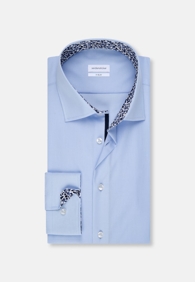 X-Slim Business shirt Uni in Medium Blue |  Seidensticker Onlineshop