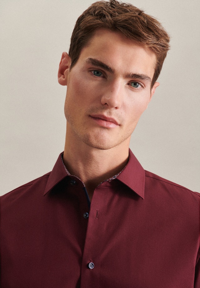 Slim Business Hemd Uni in Rot |  Seidensticker Onlineshop