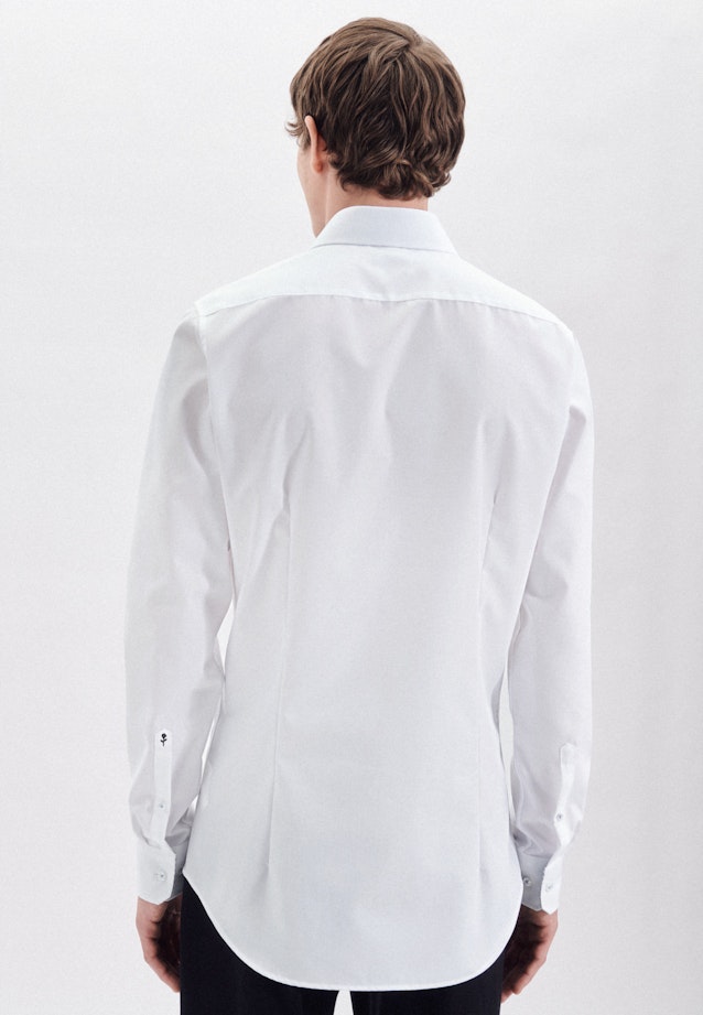 Chemise Business Slim Col Kent manches extra-longues in Blanc |  Seidensticker Onlineshop