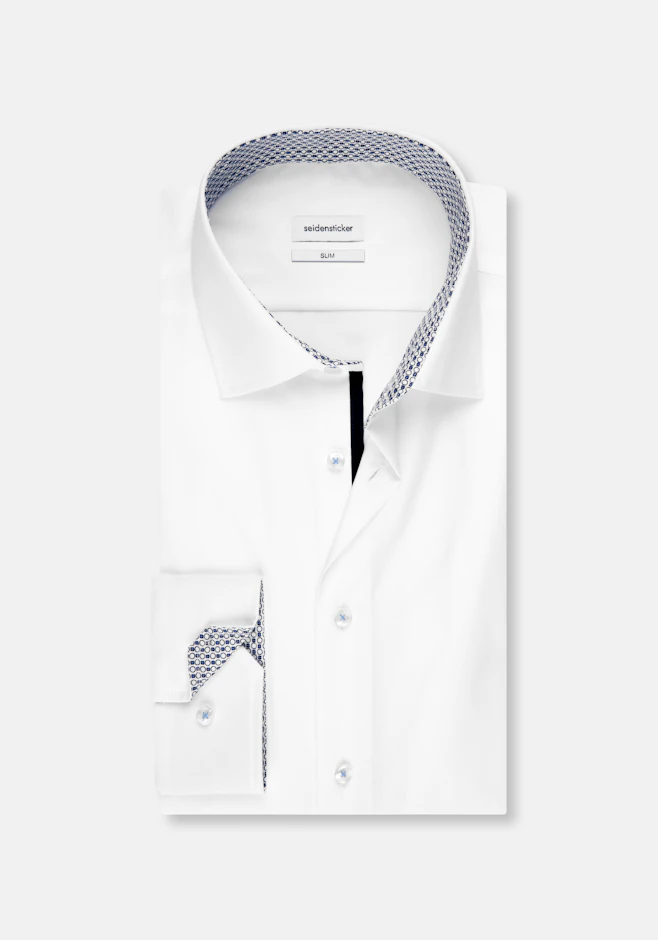 Slim Business Hemd Uni in Weiß | Seidensticker Onlineshop