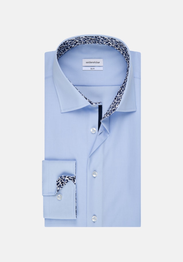 Slim Business Shirt Uni in Medium Blue | Seidensticker Onlineshop