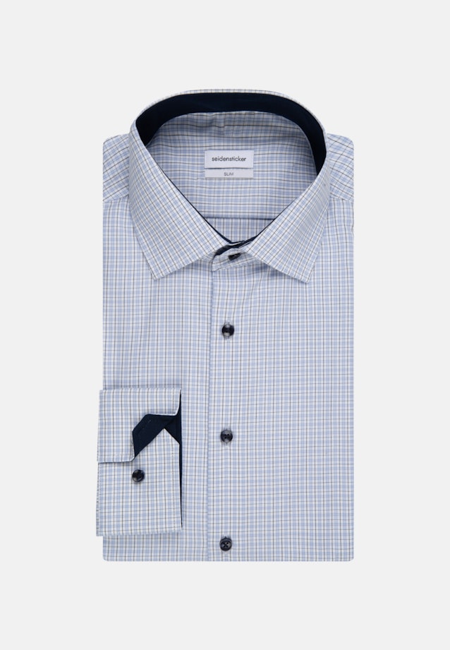 Slim Business Hemd Karo in Hellblau |  Seidensticker Onlineshop