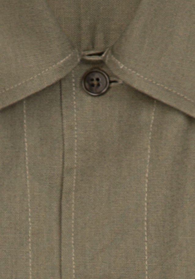 Regular Surchemise Uni in Vert | Seidensticker Onlineshop