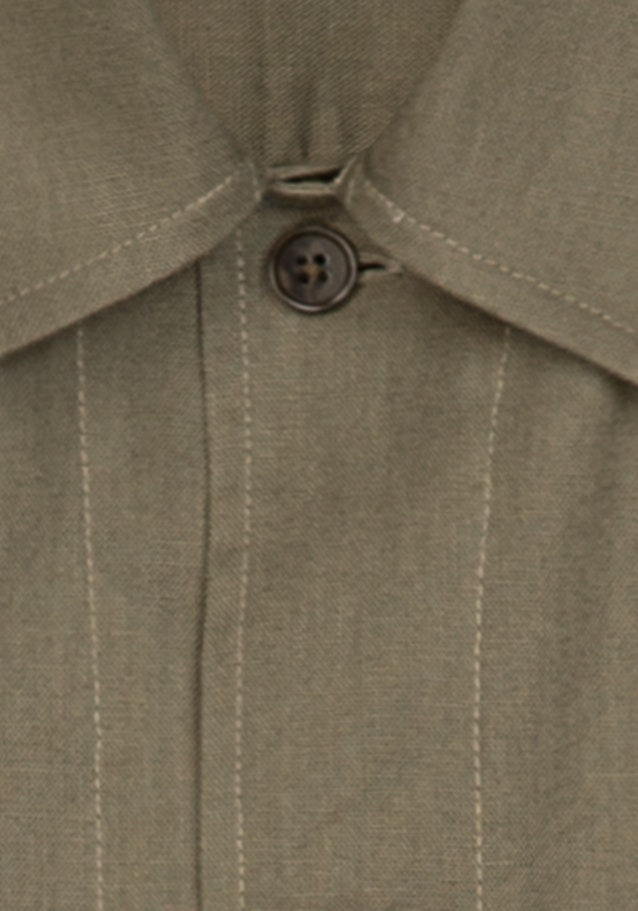 Overshirt in Regular with Lapel Collar in Green |  Seidensticker Onlineshop