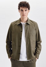 Overshirt in Regular with Lapel Collar in Green |  Seidensticker Onlineshop