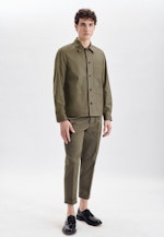 Overshirt in Regular with Lapel Collar in Green |  Seidensticker Onlineshop