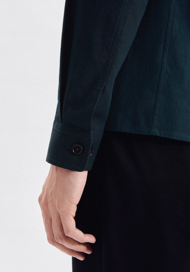 Regular Overshirt Uni in Dunkelblau | Seidensticker Onlineshop