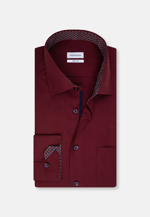Regular Business shirt Uni in Red |  Seidensticker Onlineshop