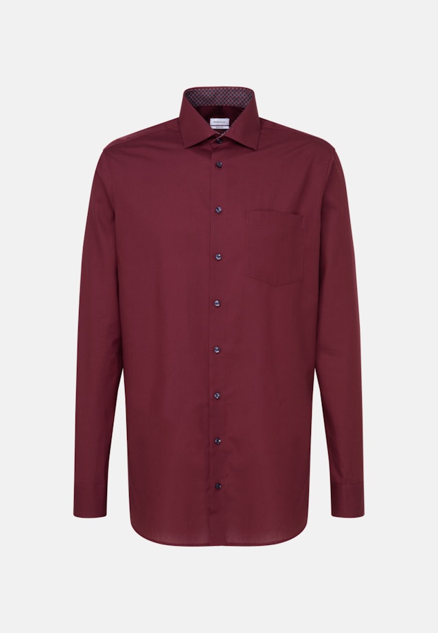 Regular Business shirt Uni in Red |  Seidensticker Onlineshop