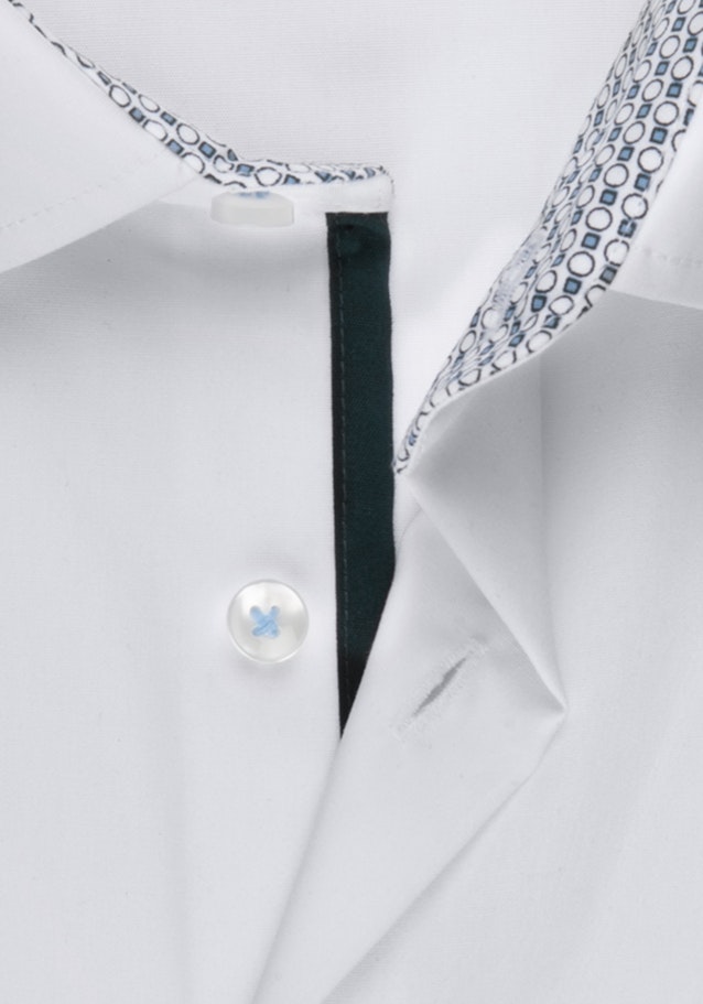 Popeline Business Hemd in Regular mit Kentkragen und extra langem Arm in Weiß |  Seidensticker Onlineshop