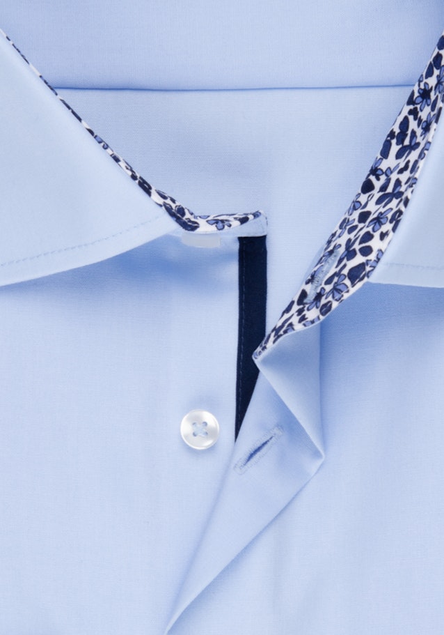 Poplin Business Shirt in Regular with Kent-Collar and extra long sleeve in Medium Blue |  Seidensticker Onlineshop