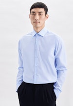 Regular Business Hemd Uni in Mittelblau |  Seidensticker Onlineshop