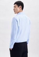 Regular Business Hemd Uni in Mittelblau |  Seidensticker Onlineshop