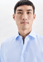 Regular Business Hemd Uni in Mittelblau |  Seidensticker Onlineshop