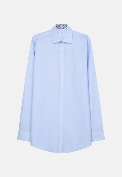 Regular Business shirt Uni in Medium Blue |  Seidensticker Onlineshop