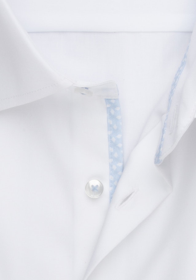 Non-iron Poplin Short sleeve Business Shirt in Regular with Kent-Collar in White |  Seidensticker Onlineshop
