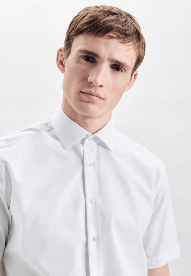 Regular Business shirt Uni in White |  Seidensticker Onlineshop