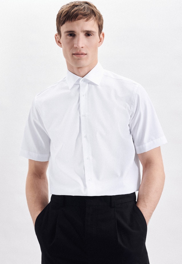 Regular Business shirt Uni in White |  Seidensticker Onlineshop