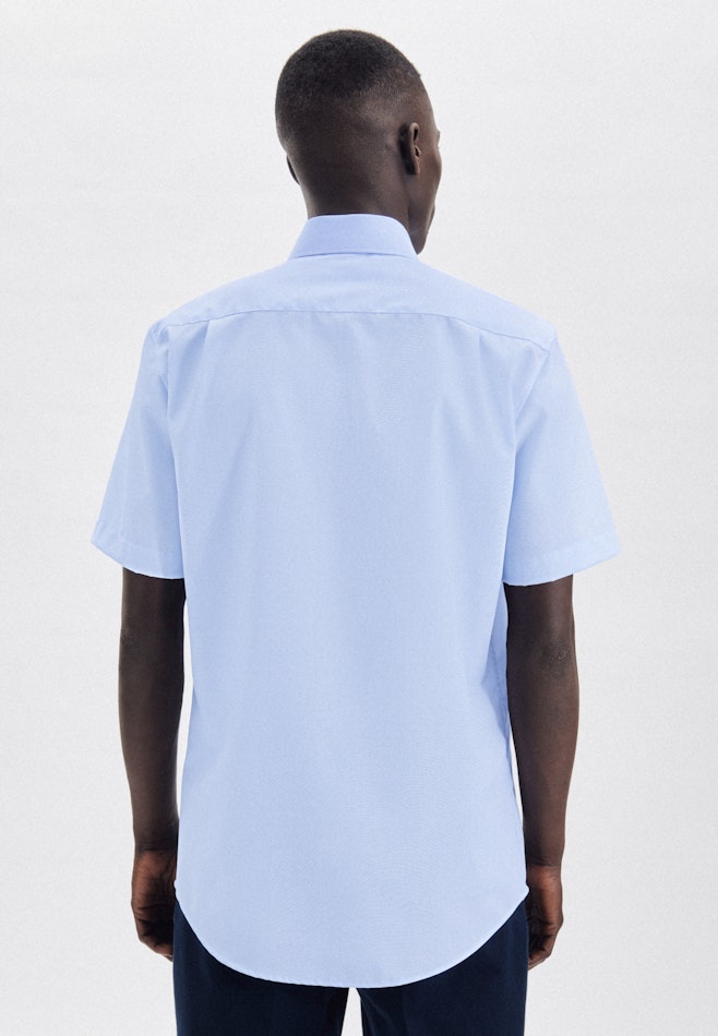 Regular Business Hemd Uni in Mittelblau | Seidensticker Onlineshop