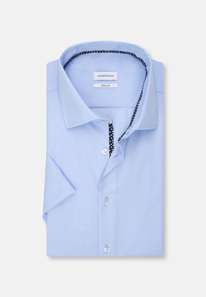 Regular Business Hemd Uni in Mittelblau | Seidensticker Onlineshop